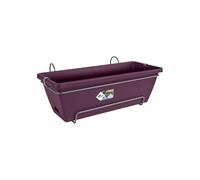 Elho Barcelona Allin 1 50cm Balconnière - Mauve Érable | L 27.5 x W 49.5 x H 18.5 cm | Soucoupe Intégrée | Convient à une Utilisation Extérieure | Plastique 100% recyclé