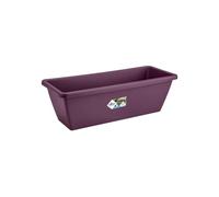 Elho Barcelona Balconnière 70 - Planteur pour Balcon & Extérieur - Plastique 100% recyclé - Ø 69.8 x H 16.0 cm - Violet/Mauve Érable