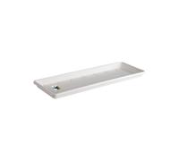 Elho Barcelona Balconnière Soucoupe 50 - Soucoupe pour Balcon & Extérieur - Ø 45.0 x H 2.8 cm - Blanc/Blanc