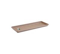 Elho Barcelona Balconnière Soucoupe 50 - Soucoupe pour Balcon & Extérieur - Ø 45.0 x H 2.8 cm - Marron/Taupe