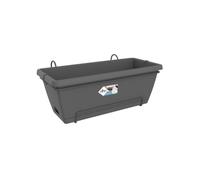 Elho Barcelona XL Allin 1 55cm Balconnière - Anthracite | L 33.5 x W 54.5 x H 23 cm | Soucoupe Intégrée | Convient à une Utilisation Extérieure