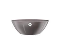 Elho Brussels Diamond Ovale 36 - Pot De Fleurs pour Intérieur - Ø 35.5 x H 13.0 cm - Gris Perle