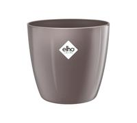 Elho Brussels Diamond Rond 18cm Pot de Fleurs - Gris Perle | Ø 18.1 x H 16.2 cm | Adapté à l’intérieur | Plastique 100 % recyclé