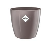 Elho Brussels Diamond Rond 30 - Pot De Fleurs pour Intérieur - Ø 29.4 x H 27.0 cm - Gris/Gris Perle