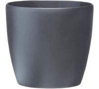 Elho - Pot de fleurs Brussels Rund 18 - Anthracite - Intérieur - Ø 18.3 x H 16.8 cm