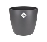 Elho Brussels Rond 20 - Pot De Fleurs - Anthracite - Intérieur - Ø 20.3 x H 18.6 cm
