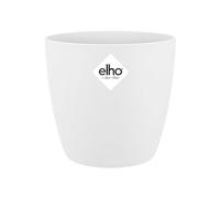 Elho Brussels Rond Mini 9.5 - Pot De Fleurs pour Intérieur - Ø 10.0 x H 8.9 cm - Blanc/Blanc