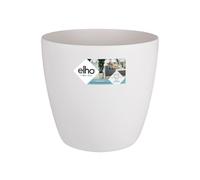 ELHO Pot de fleurs rond Brussels avec roues - Ø 47 x H 44 cm - Intérieur - 100% recy lanc