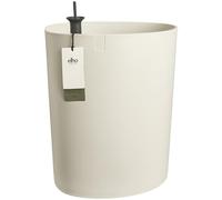 Elho Eden Aquacare High 40cm Pot de Fleur - Linen White | L 39 x W 43 x H 50.1 cm | Plastique 100% recyclé