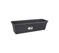 Elho Green Basics Balconnière 40 - Planteur pour Balcon & Extérieur - Ø 39.3 x H 14.0 cm - Noir/Living Noir