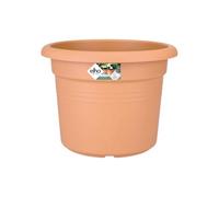Elho Green Basics Cilinder 35cm Pot de Fleur - Mild Terra | Ø 34.3 x H 26.8 cm | Convient à une Utilisation Extérieure