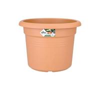 Elho Green Basics Cilinder 40 - Pot De Fleurs pour Extérieur - Ø 38.8 x H 30.0 cm - Marron/Mild Terra