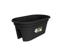 Elho Green Basics Flower Bridge 55cm Balconnière - Living Noir | L 28.5 x W 54.5 x H 22.8 cm | Convient à une Utilisation Extérieure