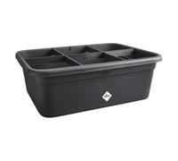 ELHO Bac a fleurs de culture Green Basics Large - L 76 x B 57 x H 27 cm - Culture et récolte - Extérieur - 100% recyclé - Noir
