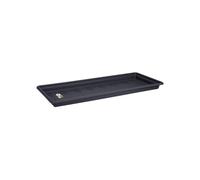 Elho Green Basics Jardin Xxl Soucoupe 100cm - Living Noir | L 37,6 x l 89,7 x H 6,1 cm | Convient pour une utilisation en extérieur