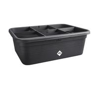 Elho Green Basics Jardinière Rectangulaire 84L Plastique 100% Recy vec Drainage