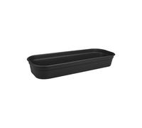 Elho Green Basics Plateau De Culture 51 - Accessoires pour Intérieur, Extérieur, Culture & Récolte - Ø 51.5 x H 7.5 cm - Noir/Living Noir