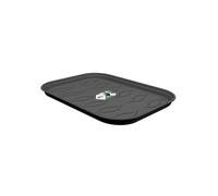 Elho Green Basics Plateau De Culture Soucoupe 36 - Soucoupe pour Intérieur, Extérieur, Culture & Récolte - Ø 36.0 x H 2.2 cm - Noir/Living Noir