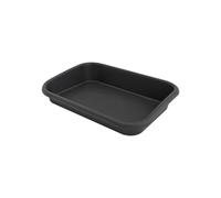 Elho Plateau de jardin Green Basics 60 - Ø 58,5 x H 11 cm - Noir / Living Noir