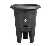 Elho Pot à fraises Green Basics 22 cm – Réservoir d'eau, 100% recyclé, Ø 33 x H 41.5 cm – Noir