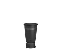 Elho Green Basics Récupérateur D’Eau Plus 110 LTR - Living Noir | Ø 58.4 x H 80.4 cm
