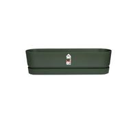 Elho Greenville Long 70 - Planteur pour Extérieur - Plastique 100% recyclé - Ø 69.0 x H 18.5 cm - Vert/Leaf Green