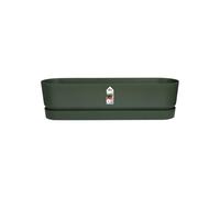 Elho Greenville Long 70cm Jardinière - Leaf Green | L 19.5 x W 69 x H 18.5 cm | Soucoupe Intégrée | Convient à une Utilisation Extérieure | Plastique 100% recyclé
