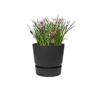 Elho Greenville Pot De Fleurs Rond 47 - Noir - Ø 47 X H 44 Cm - Extérieur - 100% Recyclé
