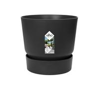 Elho Greenville Rond 16cm Pot de Fleur - Living Noir
