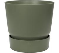 Elho Greenville Round 47 - Jardinière pour l'extérieur - Ø 47 x H 44 cm -- Vert/Feuille Verte