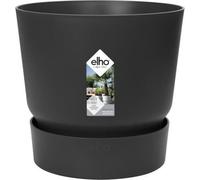 Elho Greenville Rund 30 - Pot de fleurs - Living Noir - Extérieur - Ø 29.5 x H 27.8 cm