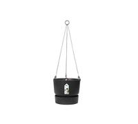 Elho Greenville Suspension 24 - Pot De Fleurs pour Balcon & Extérieur - Plastique 100% recyclé - Ø 23.5 x H 20.5 cm - Noir/Living Noir