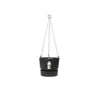 Elho Greenville Suspension 24 - Pot De Fleurs pour Balcon & Extérieur - Plastique 100% recyclé - Ø 23.5 x H 20.5 cm - Noir/Living Noir