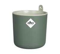 Elho Happy Herbs 15 - Potager d'Intérieur - Bac a Reserve d'eau - Plastique 100% Recyclé - Ø 24.5 x H 23.1 cm - Vert/Leaf Green