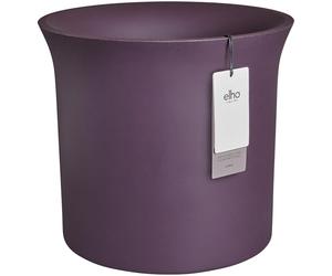 Elho June Tulip 40 - Pot de Fleur - Interieur & Extérieur - Plastique 100% Recyclé - Ø 39 x H 39 cm - Violet/Vintage Prune