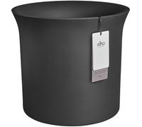 Elho June Tulip 47 - Pot de Fleur - Interieur & Extérieur - Plastique 100% Recyclé - Ø 47.0 x H 43.0 cm - Noir/Noir