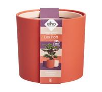 Elho - Pot de fleur d'intérieur Lex Pott - Lot de 3 Ø 11,13,14 cm - 100% recyclé - Rouge/Rouge Corail