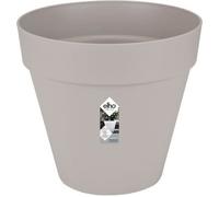 elho loft urban Cache-pot rond à roulettes 60 - gris chaud