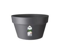 Elho loft Urban Coupe 35cm Pot de Fleurs - Anthracite | Ø 34.5 x H 20.2 cm | Convient à l’extérieur