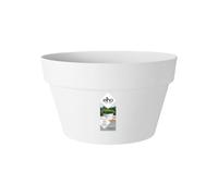 Elho loft Urban Coupe 35cm Pot de Fleurs - Blanc | Ø 34.5 x H 20.2 cm | Convient à l’extérieur