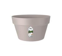 Elho loft Urban Coupe 35cm Pot de Fleurs - Gris Chaud | Ø 34.5 x H 20.2 cm | Convient à l’extérieur
