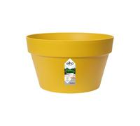 Elho loft Urban Coupe 35cm Pot de Fleurs - Ocre | Ø 34.5 x H 20.2 cm | Convient à l’extérieur