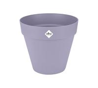 Elho Loft Urban Rond 25 - Pot De Fleurs pour Extérieur - Plastique 100% recyclé - Ø 24.5 x H 22.0 cm - Violet/Lavande Lilas