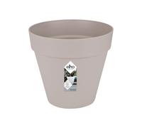 Elho Pot de fleurs Loft Urban Rond 30 - Pour extérieur - 100% plastique recyclé - Gris chaud