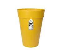 Elho Pot de fleurs Loft Urban Rond Haut 35 – Extérieur – Ø 33,5 x H 45,3 cm – Jaune/Ocre