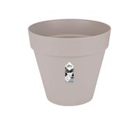 Elho Loft Urban Rond Roues 40cm Pot de Fleur - Gris Chaud