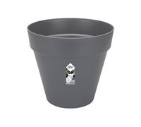 ELHO Pot de fleurs Rond Loft Urban - Ø 38,5 x H 35,3cm - Gris anthracite - Avec roues