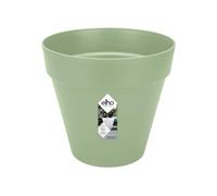 Elho loft Urban Rond Roues 40cm Pot de Fleurs - Vert Pistache | Ø 38.5 x H 35.3 cm | Convient à l'extérieur | Plastique 100% recyclé
