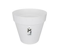 Pot de fleurs rond Loft Urban avec roues Ø 60 x H.53 cm - Blanc Blanc G