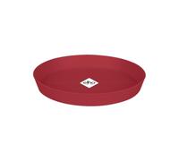 Elho Loft Urban Soucoupe Ronde 14 - Soucoupe pour Extérieur - Ø 14.0 x H 1.9 cm - Rouge/Rouge Théâtre